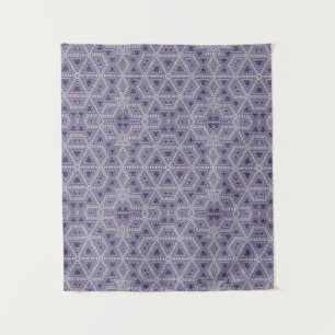 Tenture Mosaïque sans joint abstrait kaléidoscope violet t