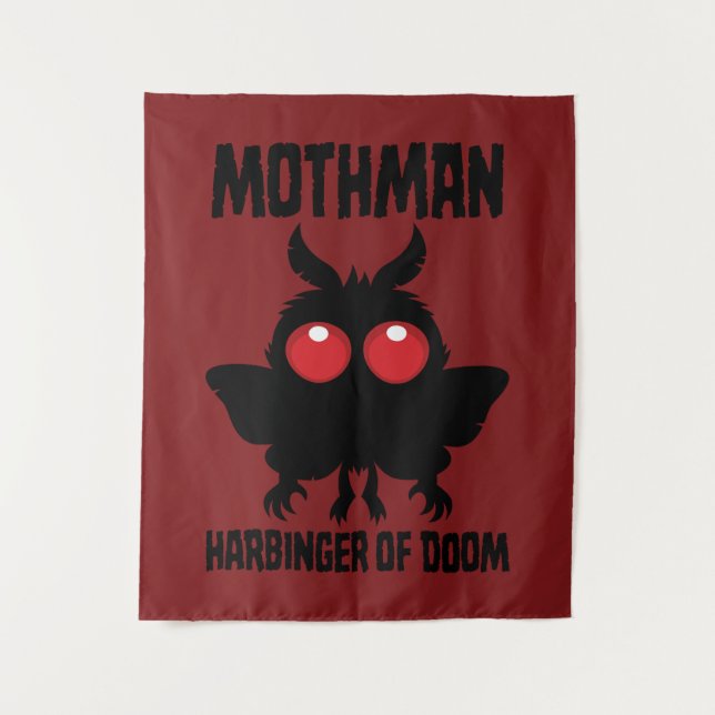 Tenture Mothman - Héraut Mignon et Sombre de la Fatalité (Devant)