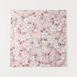 Tenture Motif à fleurs printanières. Arrière - plan floral