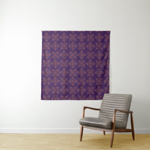 Tenture Motif Abstrait bleu