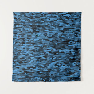 Tenture Motif Abstrait Bleu Noir