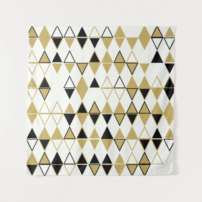 Tenture Motif abstrait géométrique sans soudure de sha col (Devant)