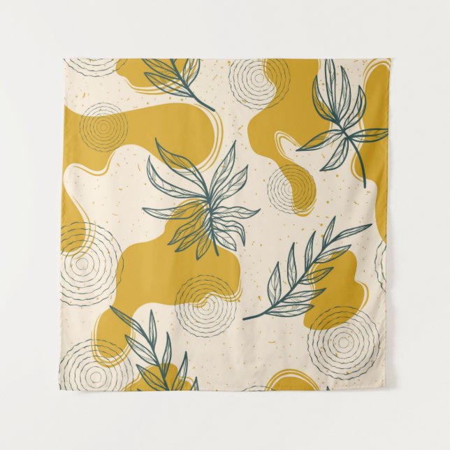 Tenture Motif abstrait moderne sans couture avec main dess (Devant)