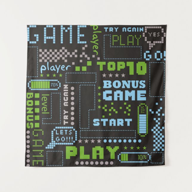 Tenture motif abstrait transparent dans le style de jeu de (Devant)