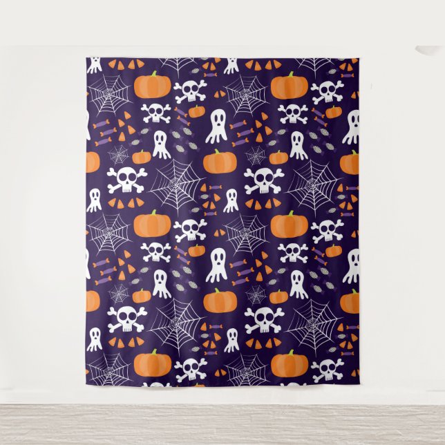 Tenture Motif amusant d'Halloween (Devant)