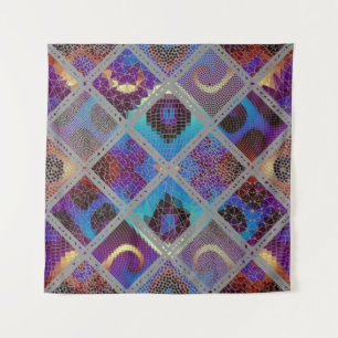 Tenture Motif arrière - plan sans couture. Art mosaïque mo