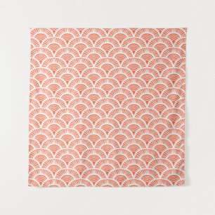 Tenture Motif art déco à main vintage avec la plus grande