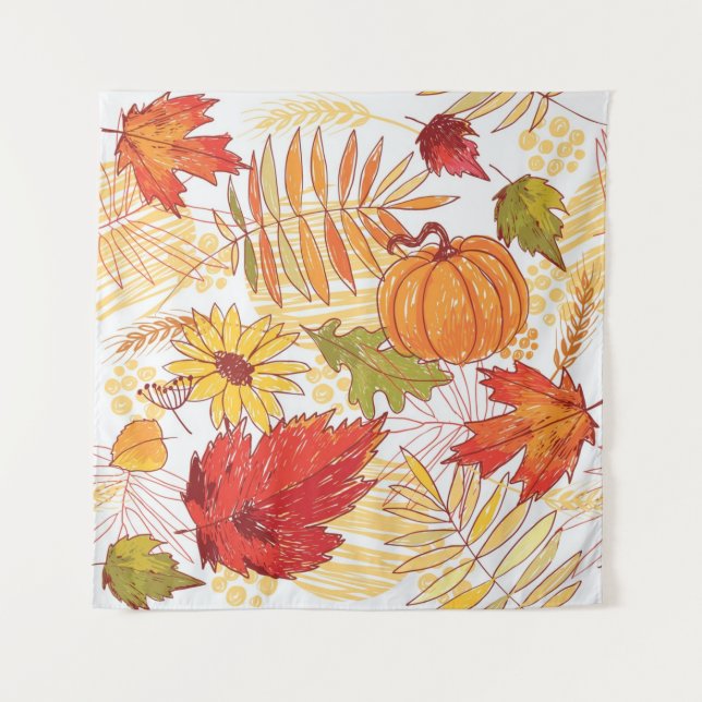 Tenture Motif automne (Devant)