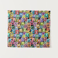 Motif avec portraits des plus grands compositeurs