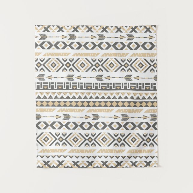 Tenture Motif beige ethnique sans charme. illustration (Devant)