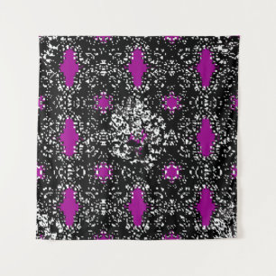 Tenture Motif blanc classique oriental sans charme. VINTAG