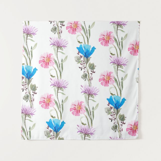 Tenture Motif botanique aquarelle (Devant)