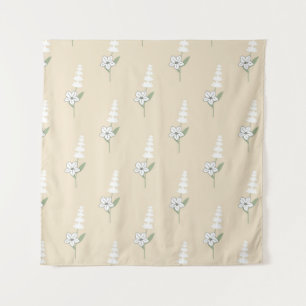 Tenture Motif botanique beige floral