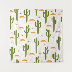 Tenture Motif, cactus, texture de sable, st mexicain