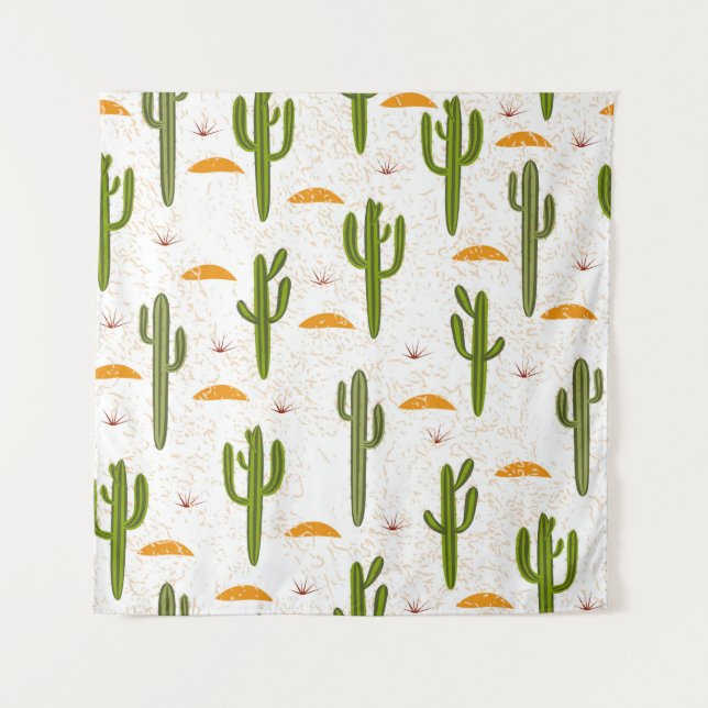Tenture Motif, cactus, texture de sable, st mexicain (Devant)