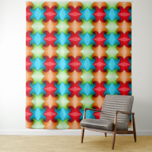 Tenture motif coloré 