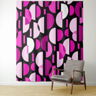 Tenture Motif croissant 010921 - Magenta Pink