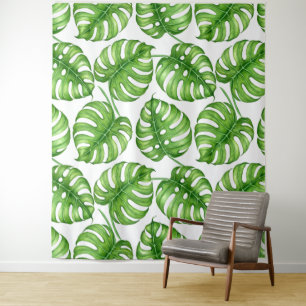 Tenture Motif d'aquarelle Monstera