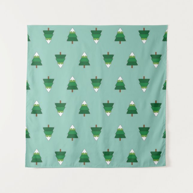 Tenture Motif d'arbre de Noël (Devant)