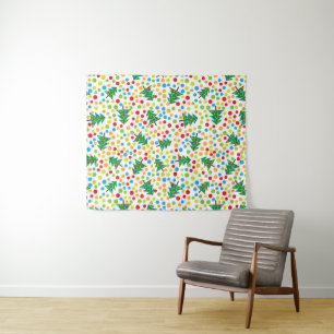 Tenture Motif d'arbres de Noël