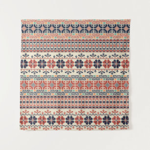 Tenture Motif De Broderie Palestinienne : Beauté Tradition