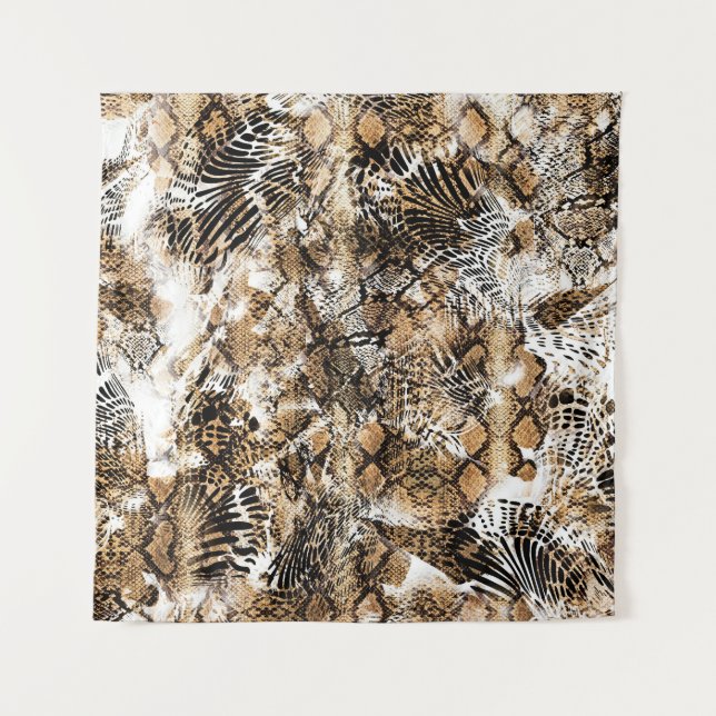 Tenture Motif de camouflage coloré Leopard Zebra (Devant)