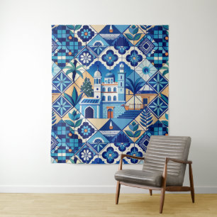 Tenture Motif de carreaux Azulejo