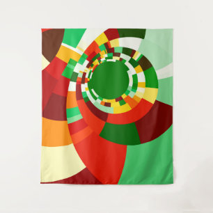 Tenture Motif de cercles abstraits