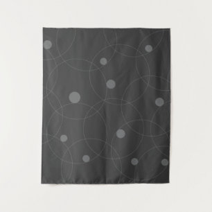 Tenture Motif de cercles moderne, simple, ludique et amusa