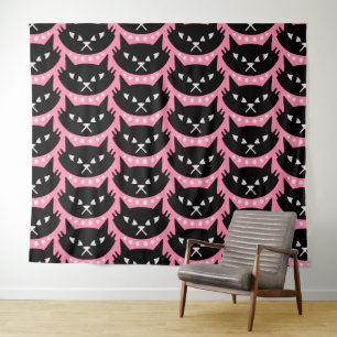 Tenture Motif de chat atomique moderne du milieu du siècle