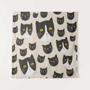 Tenture Motif de chat sans couture/