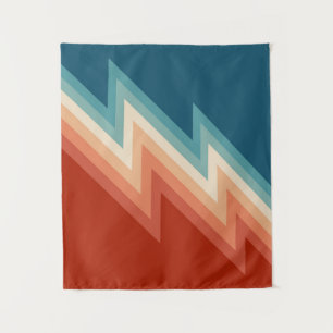 Tenture Motif de chevron de style rétro