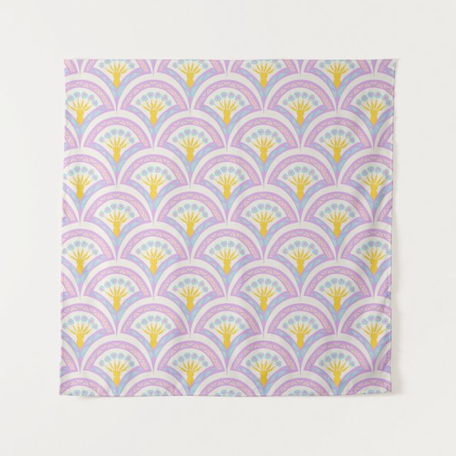 Tenture Motif de coquille de couleur pastel (Devant)