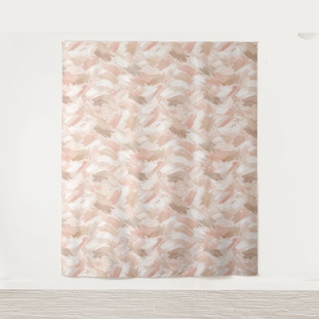 Tenture Motif de coup de pinceau abstrait (Devant)