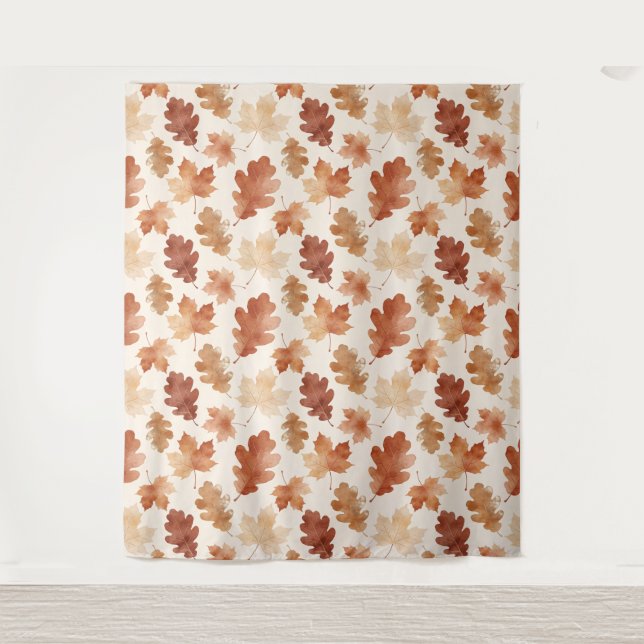 Tenture Motif de feuille d'automne confortable (Devant)