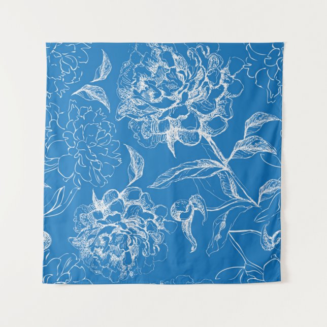 Tenture Motif de fleurs (Devant)