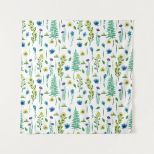 Tenture Motif de fleurs de fougère sans couture de la natu