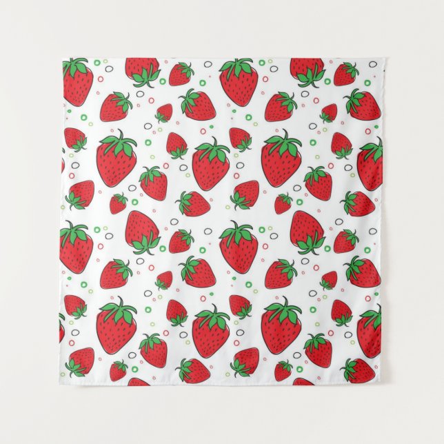 Tenture Motif de fraises (Devant)