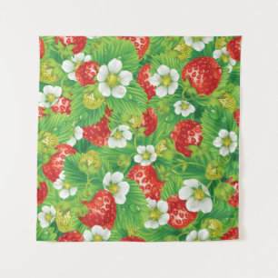 Tenture Motif de fraises