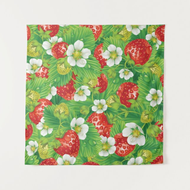 Tenture Motif de fraises (Devant)