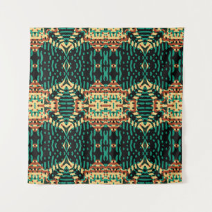 Tenture Motif de gravure couleur. Illustration vintage
