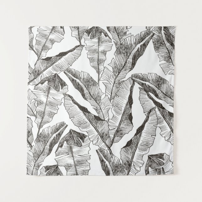 Tenture Motif de jungle tropicale plante sans couture. Pri (Devant)