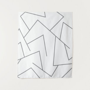 Tenture Motif de ligne graphique moderne, urbain simple, d