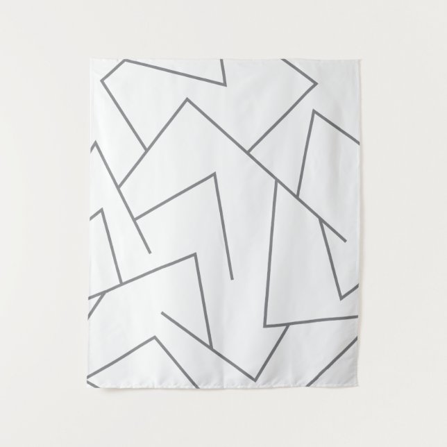 Tenture Motif de ligne graphique moderne, urbain simple, d (Devant)