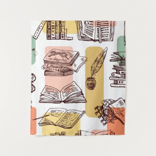 Tenture Motif de livre (Devant)