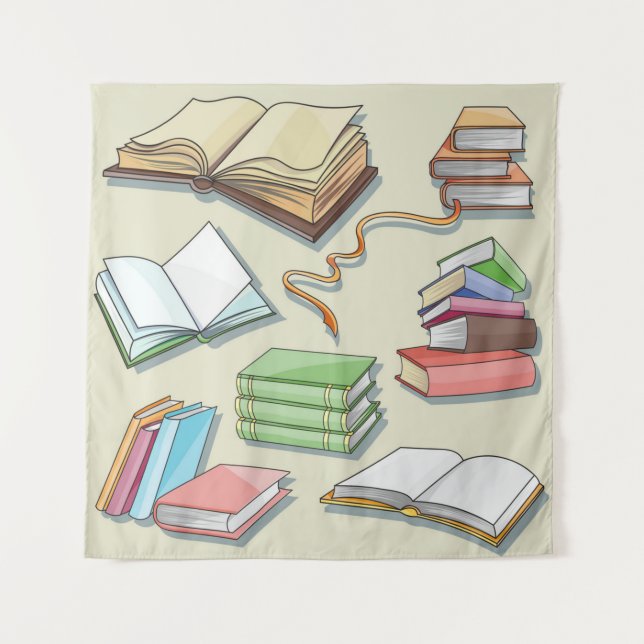 Tenture Motif de livre (Devant)