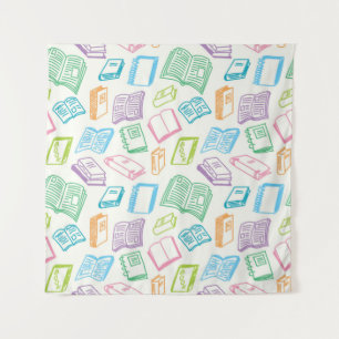 Tenture Motif de livre