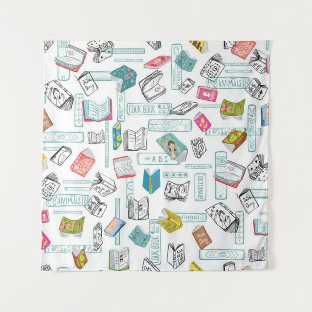 Tenture Motif de livre (Devant)