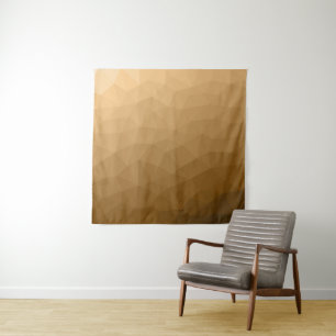 Tenture Motif de maille géométrique à dégradé marron