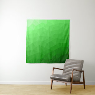 Tenture Motif de maille géométrique à dégradé vert clair
